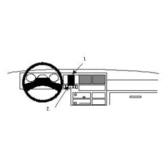 Brodit Proclip Monteringsbeslag - Volkswagen Caravelle 91-95 og T4 Transporter/Pickup 91-95