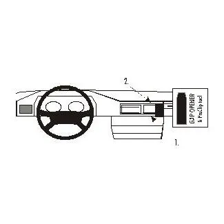 Brodit Proclip Monteringsbeslag - Mercedes Benz 124 (200-500E) 86-94