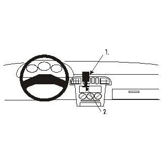 Brodit Proclip Monteringsbeslag - Nissan Micra 93-97