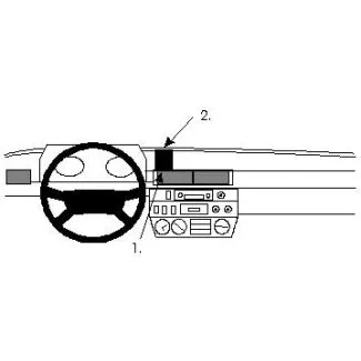 Brodit Proclip Monteringsbeslag - Mercedes Benz Geländewagen 79-89 og Puch G 4X4 79-88