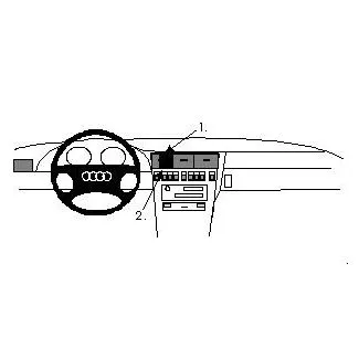 Brodit ProClip Monteringsbeslag - Audi A8 94-02 og Audi S8 94-02