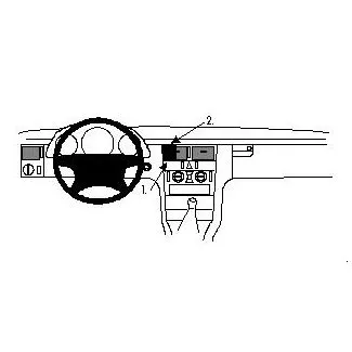 Brodit Proclip Monteringsbeslag - Mercedes Benz E-Class Coupé 95-01, E-Class Sedan 95-01 og E-Class Stationwagon 95-02