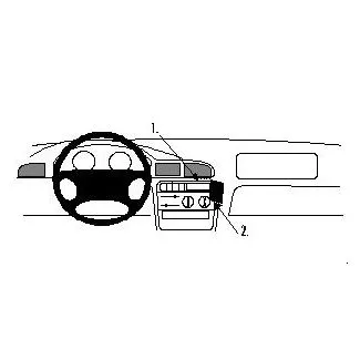 Brodit Proclip Monteringsbeslag - Peugeot 406 96-03