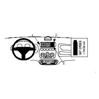 Brodit Proclip Monteringsbeslag - Fiat Seicento 98-07