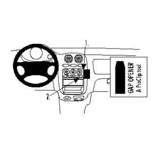 Brodit Proclip Monteringsbeslag - Chevrolet Matiz 05 og Daewoo Matiz 98-04
