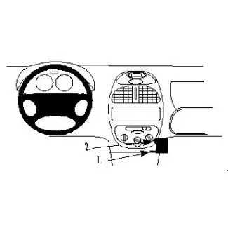 Brodit Proclip Monteringsbeslag - Peugeot 206 99-08