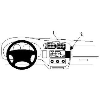 Brodit Proclip Monteringsbeslag - Chevrolet Blazer S10 98-05, Chevrolet Pickup S10 98-04, GMC Envoy 99-01, GMC Jimmy 98-01 og Oldsmobile Bravada 98-01