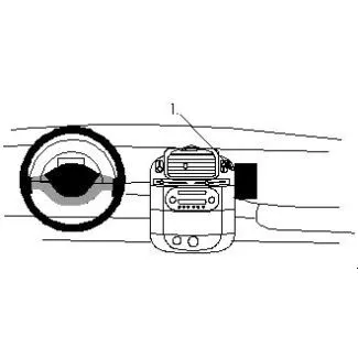 Brodit Proclip Monteringsbeslag - Smart ForTwo 98-07