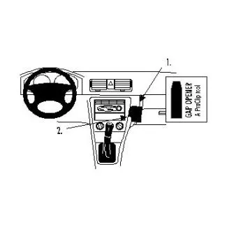 Brodit Proclip Monteringsbeslag - Skoda Octavia I Ambiente 01-04, Octavia I Elegance 01-04, Octavia I GLX 99-00, Octavia I RS 03-04, Octavia I SLX 99-00 og Octavia I Tour 99-06