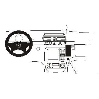 Brodit Proclip Monteringsbeslag - Mercedes Benz S-Class 00-02