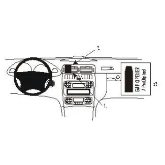 Brodit Proclip Monteringsbeslag - Mercedes Benz C-Class (180-320) 00-06