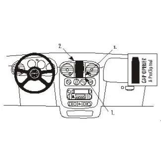 Brodit Proclip Monteringsbeslag - Chrysler PT Cruiser 00-05