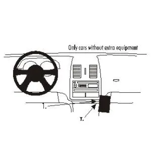 Brodit Proclip Monteringsbeslag - Volkswagen Polo 00-01(KUN til BASE modeller)