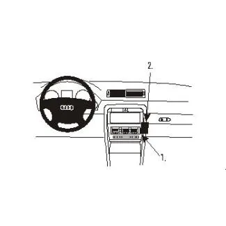 Brodit ProClip Monteringsbeslag - Audi A4 Avant 02-07, Audi A4 Sedan 01-07, Audi S4 Avant 02-07, Audi S4 Sedan 01-07 og Seat Exeo 09-13