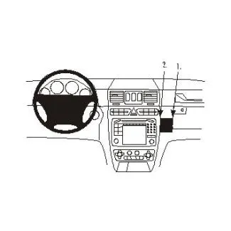 Brodit Proclip Monteringsbeslag - Mercedes Benz G-Class 01-12, Geländewagen 01-14 og Puch G 4X4 01-05