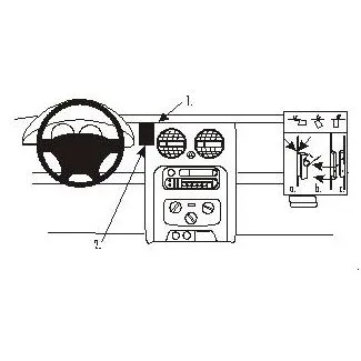 Brodit Proclip Monteringsbeslag - Jeep Cherokee 02-08