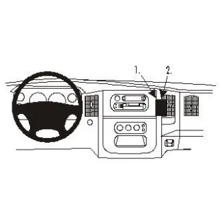 Brodit Proclip Monteringsbeslag - Dodge Ram Pick Up 1500 02-05 og Ram Pick Up 2500/3500 03-05