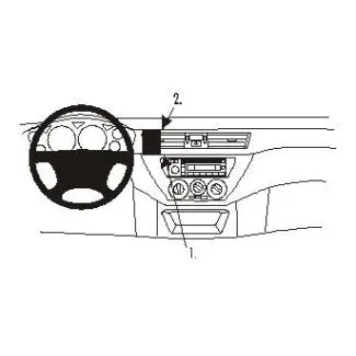 Brodit Proclip Monteringsbeslag - Mitsubishi Lancer 04-07