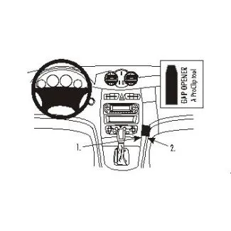 Brodit Proclip Monteringsbeslag - Mercedes Benz CLK-Class 02-10