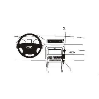 Brodit ProClip Monteringsbeslag - Audi A4 Cabriolet 02-07 og Audi S4 Cabriolet 02-07