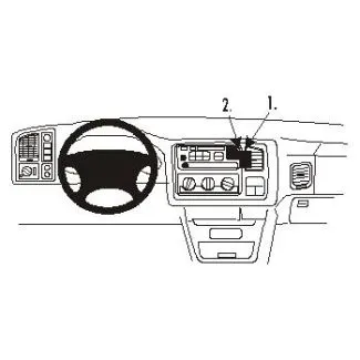 Brodit Proclip Monteringsbeslag - Chevrolet Avalanche 02, Pickup 99-03, Silverado 99-02, Suburban 00-02 og Tahoe 00-02