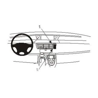 Brodit Proclip Monteringsbeslag - Citroen C8 02-11, Fiat Ulysse II 02-11, Lancia Phedra 02-11 og Peugeot 807 02-10