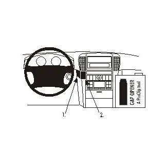 Brodit Proclip Monteringsbeslag - Kia Sorento 02-07 (KUN til modeller med brunt træpanel)