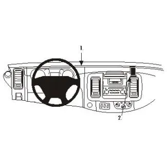 Brodit Proclip Monteringsbeslag - Nissan Primastar 02-10, Opel Vivaro 02-10 og Renault Trafic 02-10