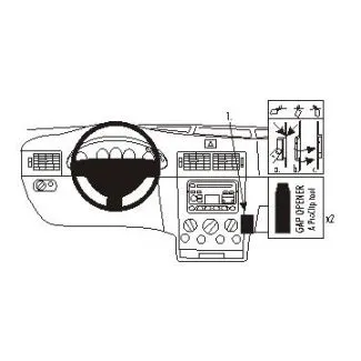 Brodit Proclip Monteringsbeslag - Ford Tourneo Connect 03-09 og Transit Connect 03-09