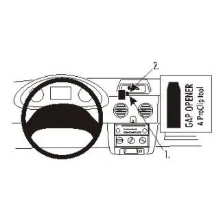 Brodit Proclip Monteringsbeslag - Nissan Kubistar 04-09 og Renault Kangoo 03-07