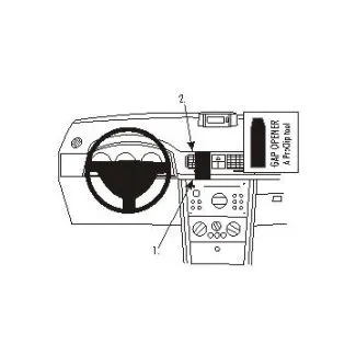 Brodit Proclip Monteringsbeslag - Opel Meriva 03-10