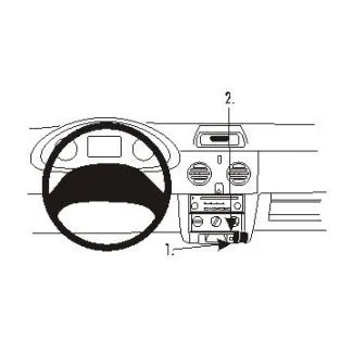 Brodit Proclip Monteringsbeslag - Nissan Kubistar 04-09 og Renault Kangoo 03-07