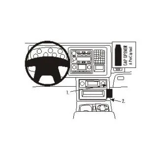 Brodit Proclip Monteringsbeslag - Chevrolet Avalanche 03-06, Silverado 03-06, Suburban 03-06 og Tahoe 03-06
