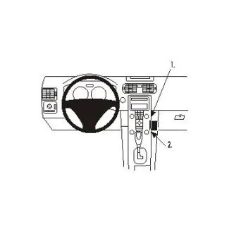 Brodit Proclip Monteringsbeslag - Volvo C30 07-15, C70 06-15, S40 04-12 og V50 04-12