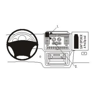 Brodit Proclip Monteringsbeslag - Mercedes Benz V-Class 04-14 og Vito 04-14 (IKKE til modeller med et rum på toppen af instrumentbrættet)