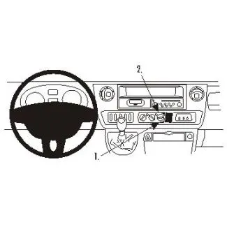 Brodit Proclip Monteringsbeslag - Nissan Interstar 04-11, Opel Movano 04-10, Renault Mascott 04-06 og Renault Master 04-10