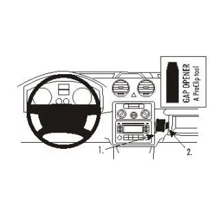 Brodit Proclip Monteringsbeslag - Volkswagen Caddy 04-15 (IKKE til modeller med handskerum)