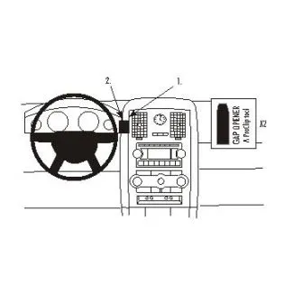 Brodit Proclip Monteringsbeslag - Chrysler 300C 05-10 og 300C Touring 05-10