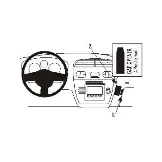 Brodit Proclip Monteringsbeslag - Seat Altea 04-14, Altea XL 08-15 og Toledo 04-09