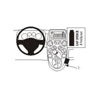 Brodit Proclip Monteringsbeslag - Fiat Panda 04-07