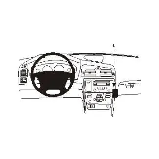 Brodit Proclip Monteringsbeslag - S60 05-10, V70 N 05-08 og XC70 05-07 (KUN til modeller med træpanel)