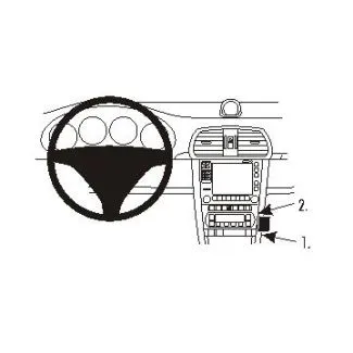 Brodit Proclip Monteringsbeslag - Porsche 911 05-11, Boxster (Type 987) 05-12, Carrera 911S 04-11 og Cayman (Type 987) 06-12