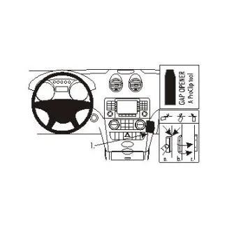 Brodit Proclip Monteringsbeslag - Mercedes Benz M-Class/ML 05-11 (IKKE til modeller med træpanel)