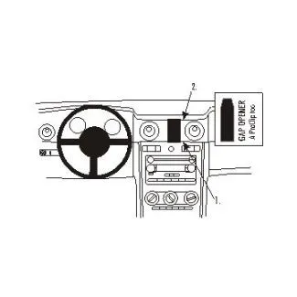 Brodit Proclip Monteringsbeslag - Ford Mustang 05-09