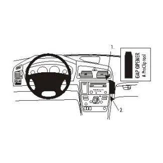 Brodit Proclip Monteringsbeslag - S60 05-10, V70 N 05-08 og XC70 05-07 (IKKE til modeller med træpanel)