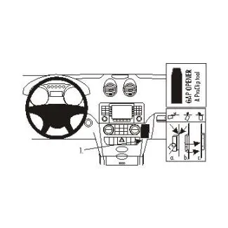 Brodit Proclip Monteringsbeslag - Mercedes Benz M-Class/ML 05-11 (KUN til modeller med træpanel)