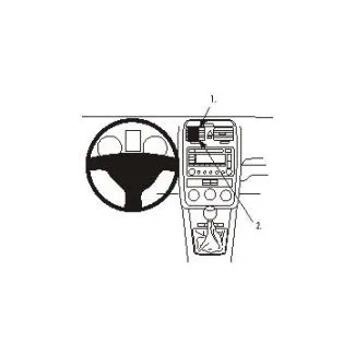 Brodit Proclip Monteringsbeslag - Volkswagen Golf V 07-09, Golf V Variant 07-09 og Jetta 06-10