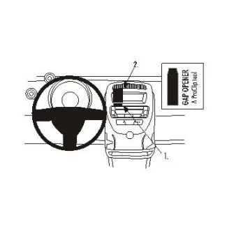 Brodit Proclip Monteringsbeslag - Citroen C1 06-14, Peugeot 107 06-14 og Toyota AYGO 06-14
