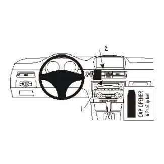 Brodit ProClip Monteringsbeslag - BMW 3-Series E90, E91, E92, E93 05-12 (KUN til biler med fabriksinstalleret navigation, KUN til biler med træpanel)