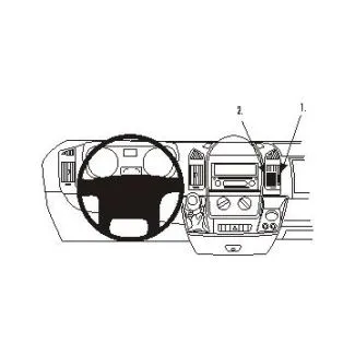 Brodit Proclip Monteringsbeslag - Citroen Jumper 07-14, Fiat Ducato 07-14 og Peugeot Boxer 07-14